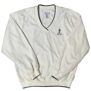 Monterey Club Nutcracker Men's White Golf Jacket Windbreaker Zip Size Medium